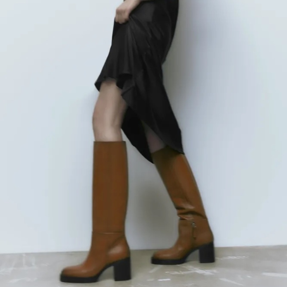 Brown Leather Zara Boots